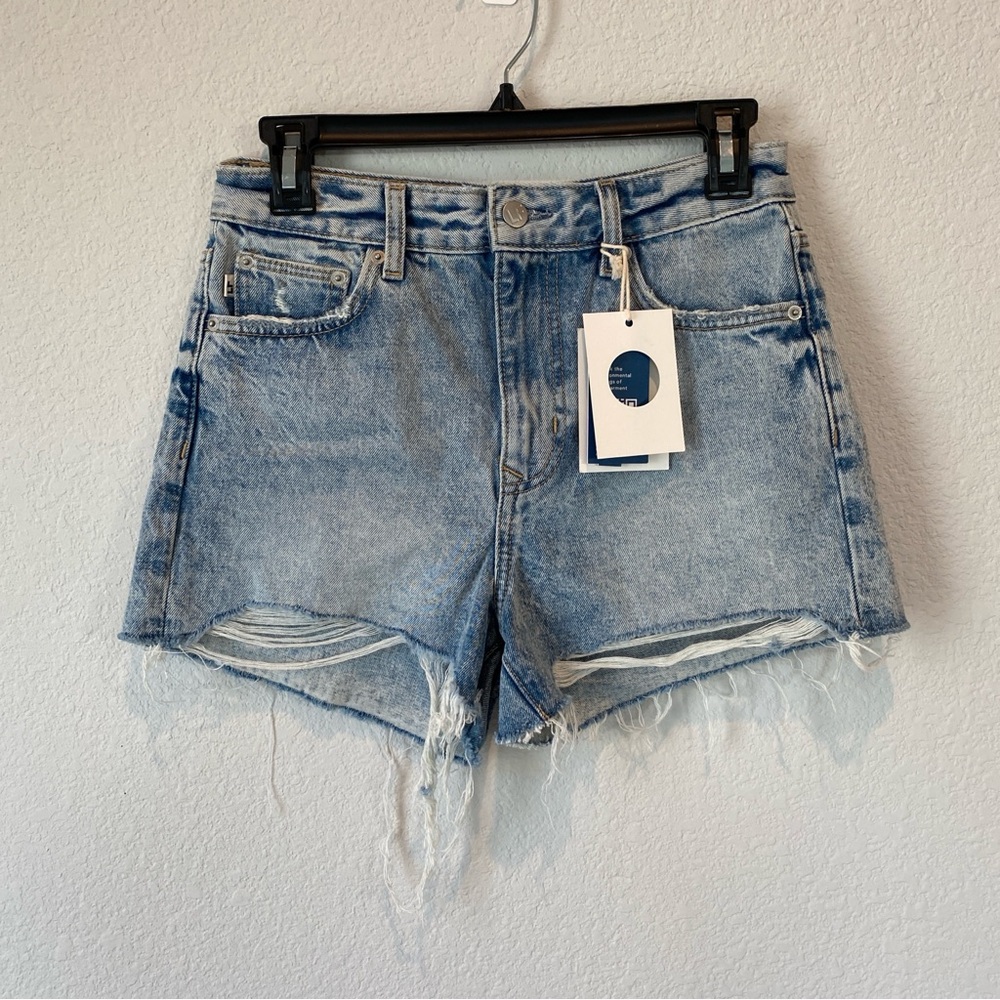 Lovers + Friends Jack High Rise Cut Off Denim Shorts Size 25 NWT